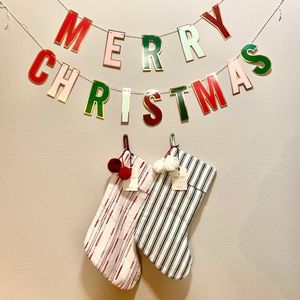 Set of 2 hearth & hand magnolia stockings!!